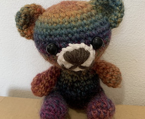 あみぐるみ　くま　マーブル